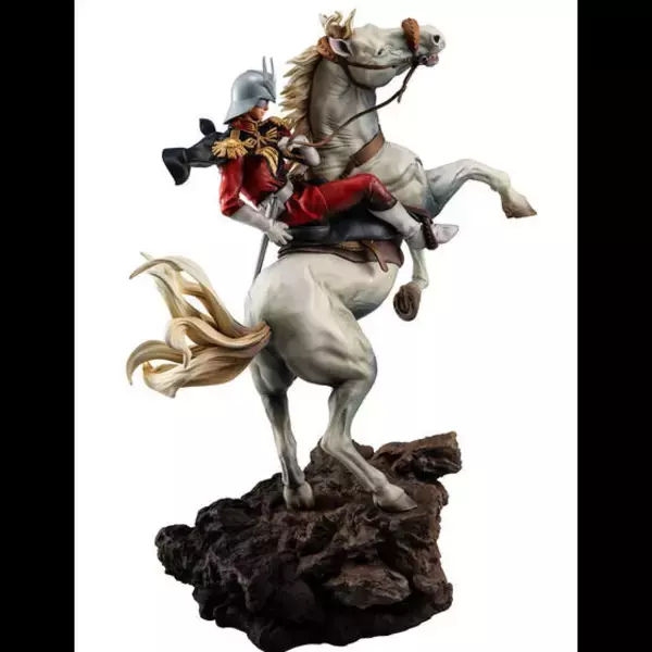 「「機動戦士ガンダム」乗馬スタイルの「シャア・アズナブル」が最高にカッコ良い！絵画を彷彿とさせる彩色にもこだわり」の画像