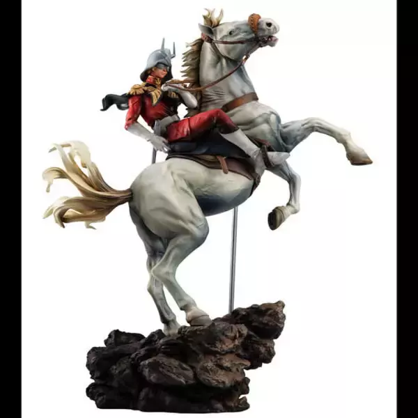 「「機動戦士ガンダム」乗馬スタイルの「シャア・アズナブル」が最高にカッコ良い！絵画を彷彿とさせる彩色にもこだわり」の画像