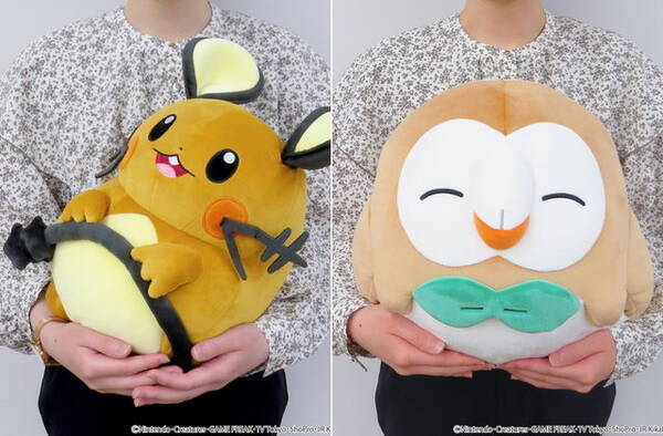 ポケモン デデンネ モクローの ぽてはぐクッション 発売決定 思わず抱きしめたくなるサイズ感 22年8月22日 エキサイトニュース