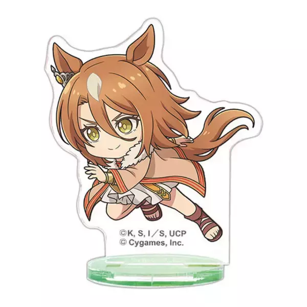 「ミニキャラのウマ娘たちが全力疾走で可愛い！「ウマ娘 シングレ」の描き起こしアクスタ全15種が、ガシャポンにて11月第3週より発売」の画像