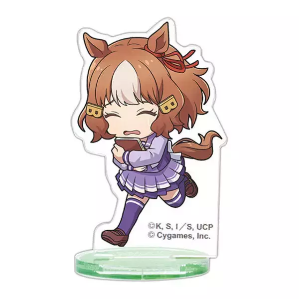 「ミニキャラのウマ娘たちが全力疾走で可愛い！「ウマ娘 シングレ」の描き起こしアクスタ全15種が、ガシャポンにて11月第3週より発売」の画像