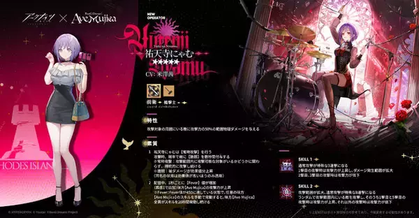 「『アークナイツ』×「Ave Mujica」コラボが開催！豊川祥子、三角初華など5名が実装ー各メンバーにはコラボコーデも」の画像