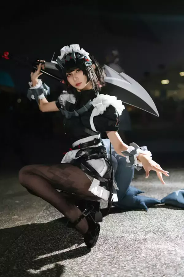 「【コスプレ】黒タイツ&ハイヒールの美脚を披露！台湾美女による『ゼンゼロ』エレン・ジョー【写真8枚】」の画像