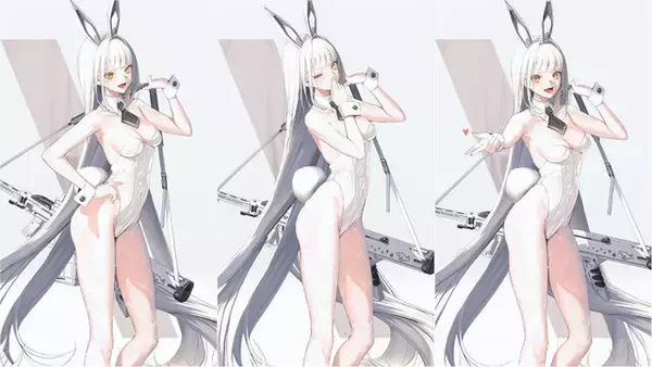 「新コスは、まさかの“穿いてない”!? 『勝利の女神：NIKKE』バニーに着物、ユニフォームと多彩な「ブラン」の魅力爆発【フォトレポ】」の画像