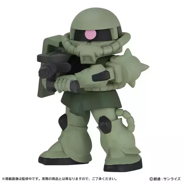 「シャア専用ザクII率いるザク部隊がズラリ！「機動戦士ガンダム」フィギュア「ならぶんです。」全5種が、ガシャポン売り場に登場」の画像