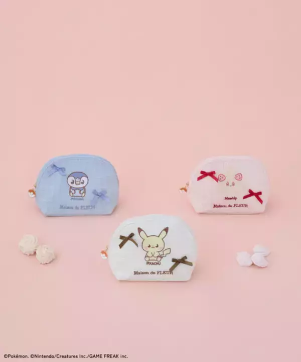 「『ポケモン』30周年記念「ポケピース」コレクションにキュン！「Maison de FLEUR」らしいバッグやポーチなど全26アイテム」の画像