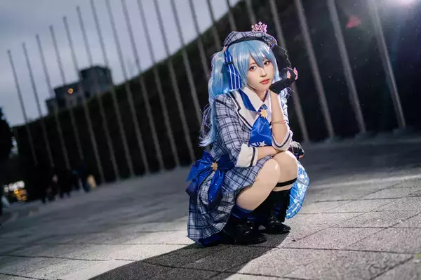 「【コスプレ】「ホロライブ」星街すいせいが眩いほど可愛い！王道美少女の人気は万国共通【写真10枚」の画像