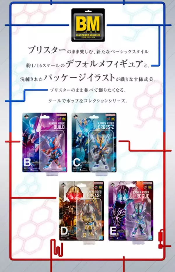 「一番くじ「仮面ライダービルド」2次元と3次元が融合したジオラマフィギュア誕生！各フォームがグッズになった全ラインナップが公開」の画像