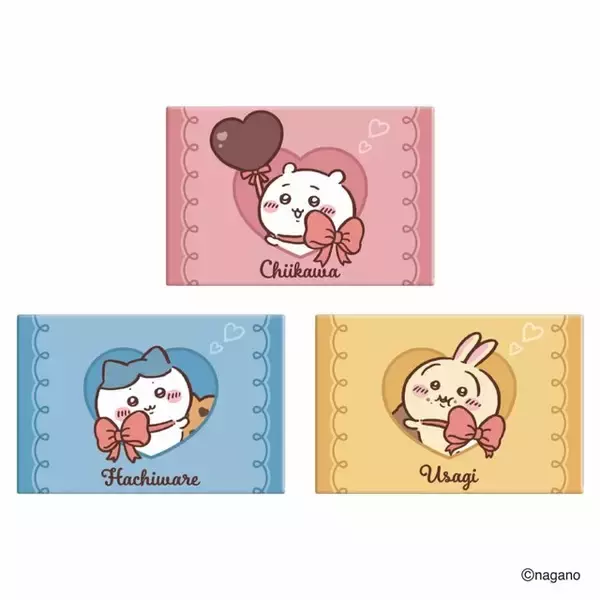 「「ちいかわ」新商品がバレンタインにぴったり！封入されたチョコまで可愛いポーチやパーティ缶、ダイカットチョコが作れるキットも」の画像