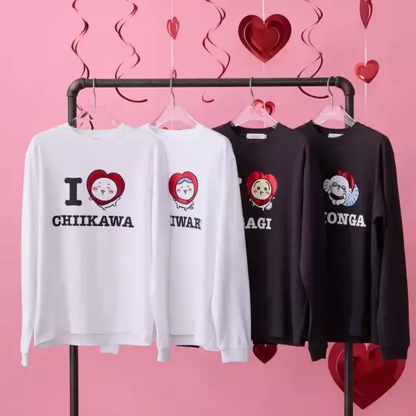 「「ちいかわ」愛が伝わる長袖Ｔシャツは全4柄！うさぎのゆるいパーカーなど、新商品が本日1月16日ちいかわマーケットにて発売」の画像