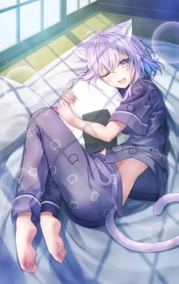 「ホロライブ・猫又おかゆがヒロインの純愛ADV『おかゆにゅ～～む！』パッケージ版予約受付スタート！寝巻姿から水着まで、描き下ろしの店舗別特典も必見」の画像