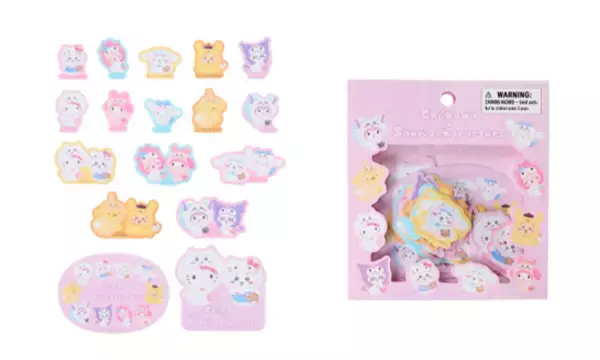 「「ちいかわ」×「サンリオキャラクターズ」夢の共演！“ふわっふわもこもこ”衣装を纏った「うさぎ＆ポムポムプリン」など新作グッズ多数」の画像