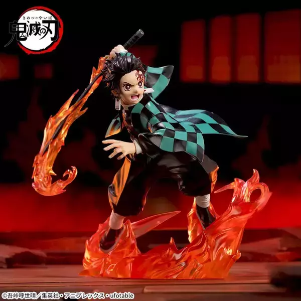 「「鬼滅の刃」無限城編での熾烈な戦闘シーンが立体化！竈門炭治郎、冨岡義勇、猗窩座のエフェクト付きプライズフィギュアが2月26日より順次展開」の画像