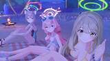 「『ブルアカ』ノノミやシロコの背中に日焼け止めを…！？水着な「対策委員会」と過ごすビーチでのひと時に、興奮を隠しきれない先生たち」の画像4