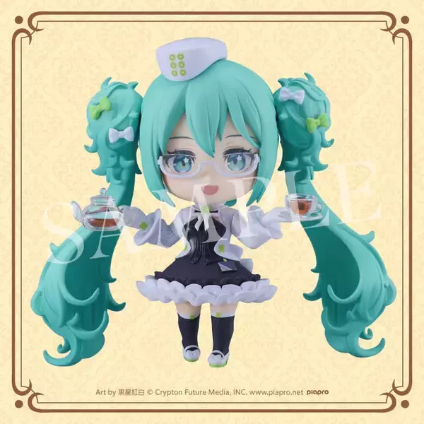 「“めがね×カフェ”が可愛い過ぎる！「初音ミク」グッスマくじ発売決定ーフィギュアほか、描き下ろしイラストを使用したグッズが盛り沢山」の画像