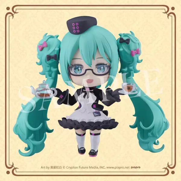 「“めがね×カフェ”が可愛い過ぎる！「初音ミク」グッスマくじ発売決定ーフィギュアほか、描き下ろしイラストを使用したグッズが盛り沢山」の画像