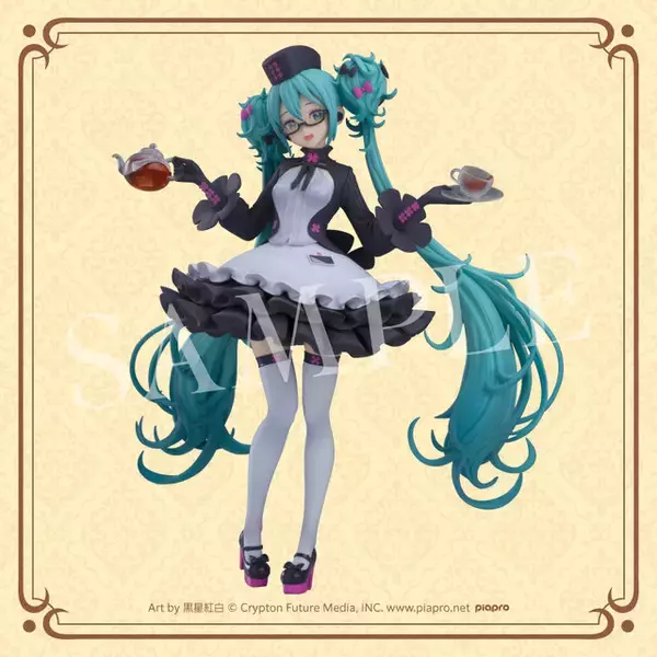 「“めがね×カフェ”が可愛い過ぎる！「初音ミク」グッスマくじ発売決定ーフィギュアほか、描き下ろしイラストを使用したグッズが盛り沢山」の画像