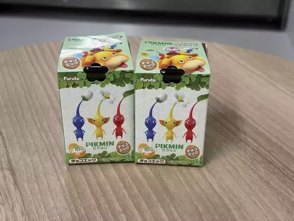 「やっと買えた！『ピクミン』チョコエッグを写真でお届けー前回は即売り切れの再販アイテム、入っていたのは赤ピクミン」の画像