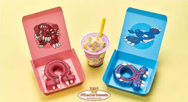 『ポケモン』グラードン/カイオーガをモチーフにしたドーナツが発売！「ピカチュウスイーツ」オリジナルステッカーも貰える