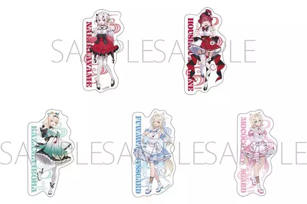 「アニメイトの「ホロライブ」フェアに注目！百鬼あやめ、宝鐘マリンら5人が「ONIKAWAII」をテーマに描き起こしグッズ化」の画像