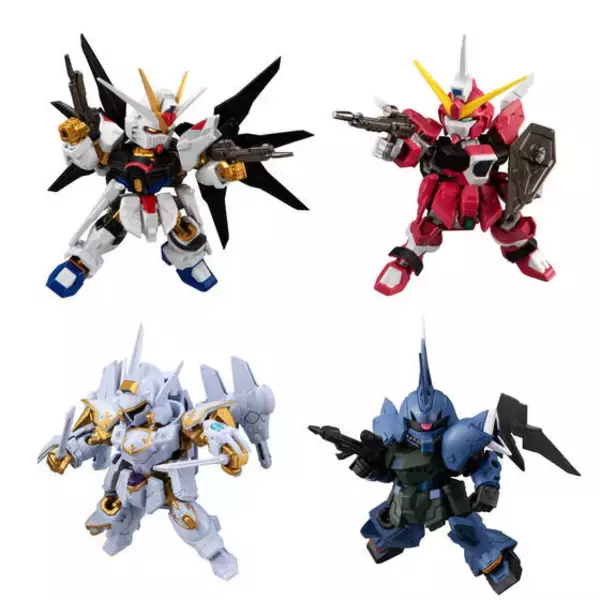 ストライクフリーダムガンダム弐式など、劇場版「ガンダムSEED」4機の 