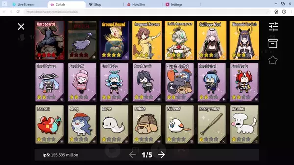 「ホロライブ・兎田ぺこらがクリッカーゲーム『Holoidle』に参戦！こぼ・かなえるなども追加のDLC「Idol Character Pack」配信開始」の画像