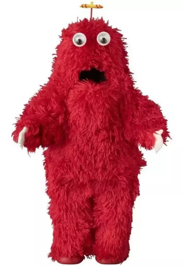 「ガチャピン、ムックが可愛いLサイズフィギュアに！ 表面はフロッキーや布製の外皮などのこだわり仕様」の画像