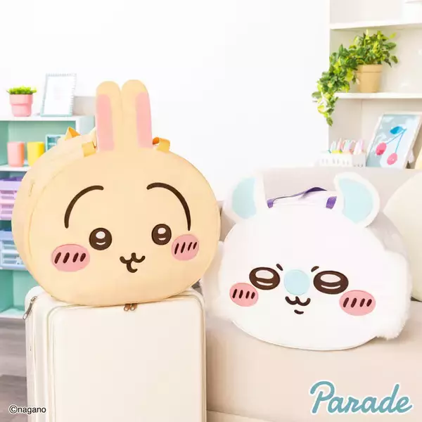 「「ちいかわ」おかおBIGボストンバッグ第2弾！うさぎとモモンガの2種を用意、スーツケースに取付可能で旅行でも大活躍」の画像
