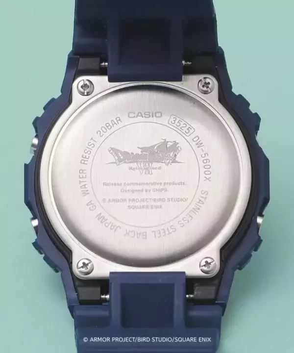 「リメイク版『ドラクエ7』コラボG-SHOCK、キャンセル分が先着販売へー裏蓋にはロゴも」の画像