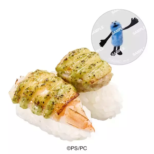 「スシローにて、「パペットスンスン」コラボ開催！スンスン、ノンノンたち5人のグッズ付きメニューを展開」の画像