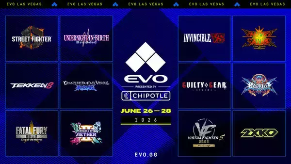 「『スト6』から『北斗の拳』『ヴァンパイアセイヴァー』まで！「Evo Japan 2026」「Evo 2026」メインタイトルを一挙発表」の画像