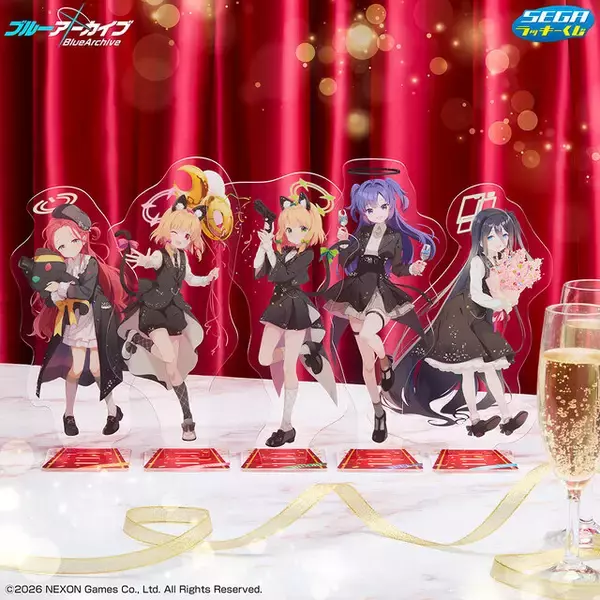 「『ブルアカ』リリース5周年記念「セガ ラッキーくじ」が2月24日発売！QP:flapper描き下ろしイラストを使用したグッズがラインナップ」の画像