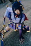 「【コスプレ】台湾美女が『原神』雷電将軍で魅せる！着物から伸びる美脚が艶やか【写真7枚】」の画像5
