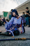 「【コスプレ】台湾美女が『原神』雷電将軍で魅せる！着物から伸びる美脚が艶やか【写真7枚】」の画像6