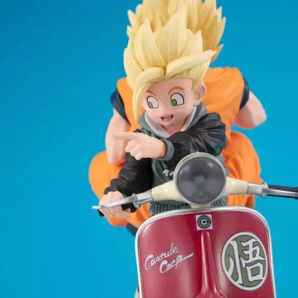 「「ドラゴンボールZ」バイクに乗ったスーパーサイヤ人「孫悟空＆孫悟飯」フィギュアの抽選販売、締切迫る！ディテールにこだわり360度楽しめる」の画像