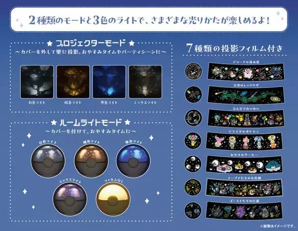 「モンスターボール型の「ルームプロジェクターライト」がかわいすぎる！ポケセンオンラインでの発売は4月25日午前10時から」の画像