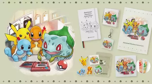 『ポケモン』30周年最初のテーマ「はじまる」をイメージしたグッズが登場！初代ポケモンずかん風のノートなど全6アイテム