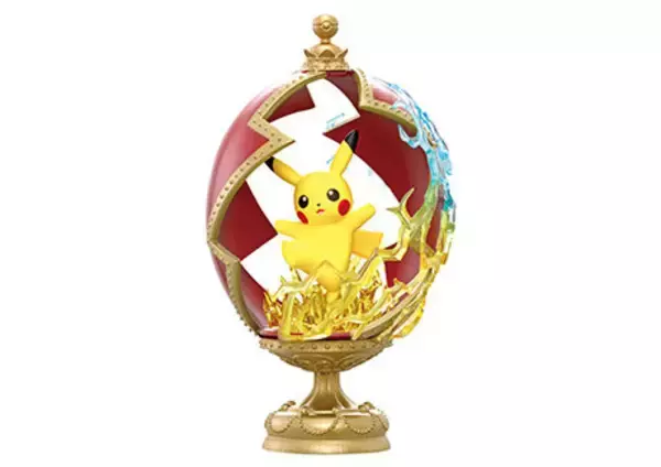 「豪華な装飾に包み込まれるサーナイトやミュウたちが美しい…！『ポケモン』アンティーク風フィギュア全6種類がラインナップ」の画像