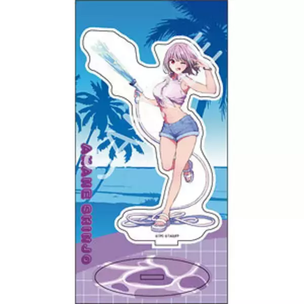 「宝多六花の“ほぼ等身大”ふともも！劇場版「グリッドマン ユニバース」夏休みモチーフの新規描き下ろしイラストグッズが登場」の画像