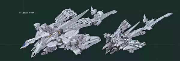 「映画オリジナルMS「アリュゼウス」フライトフォーム時の設定画公開！相対するνガンダムとクスィーなど、「閃光のハサウェイ」最新カットにも注目」の画像