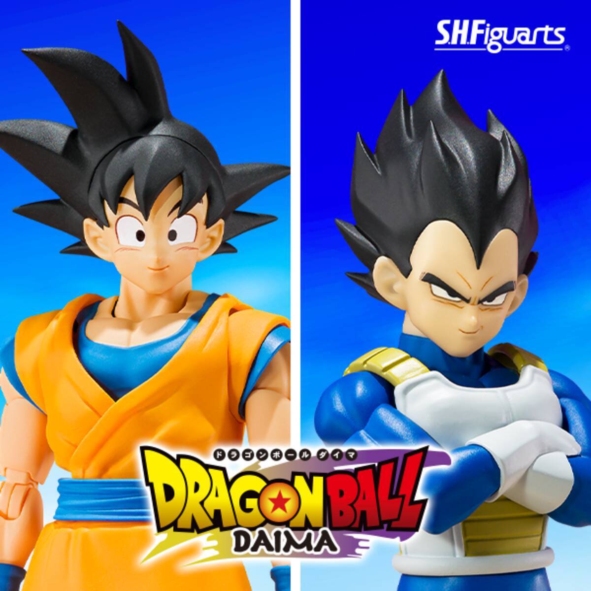 新作アニメ「ドラゴンボールDAIMA」より「孫悟空」と「ベジータ」が 