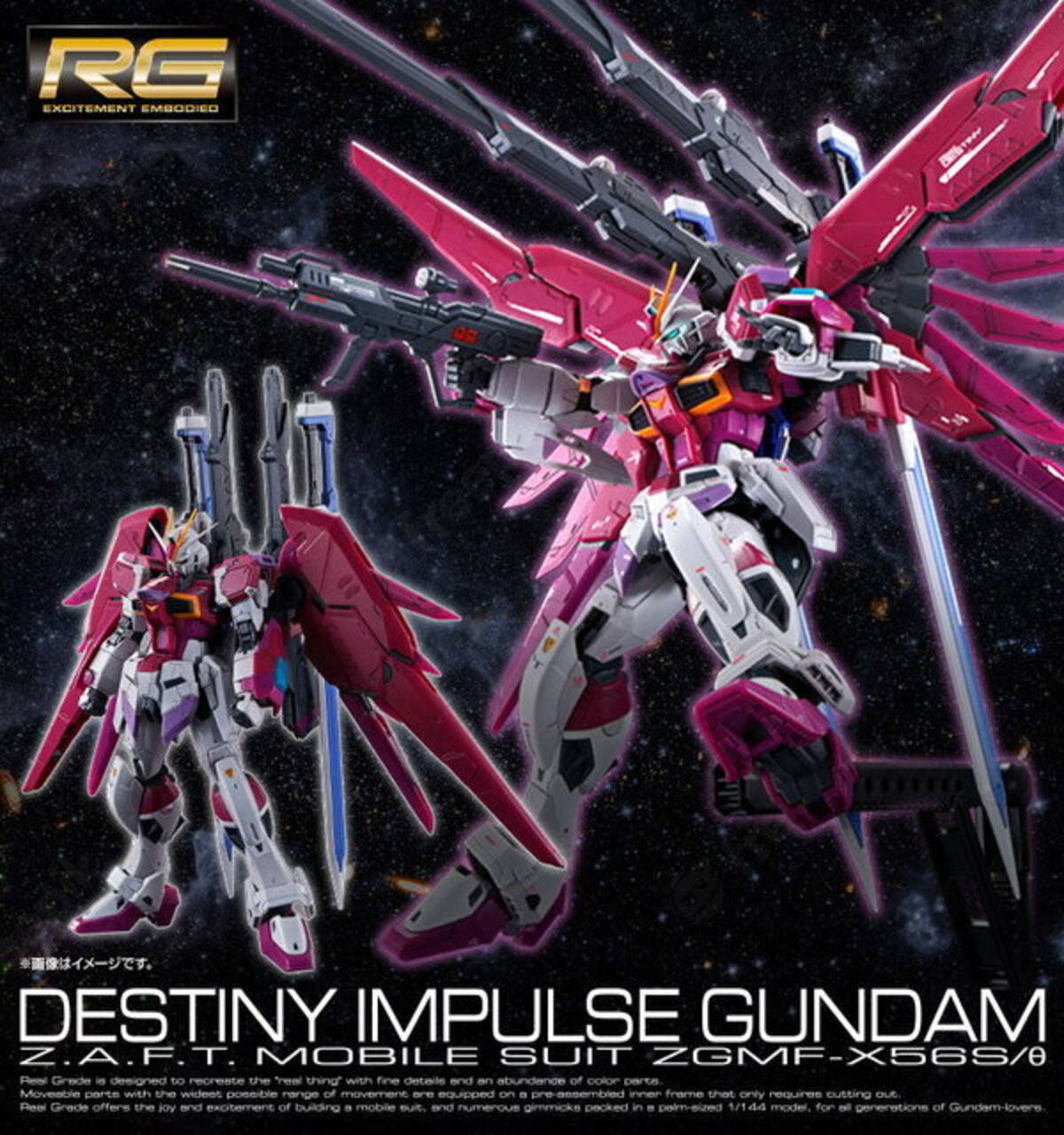 新作ガンプラ「RG デスティニーインパルス」「HG ガンダムローズ」人気 