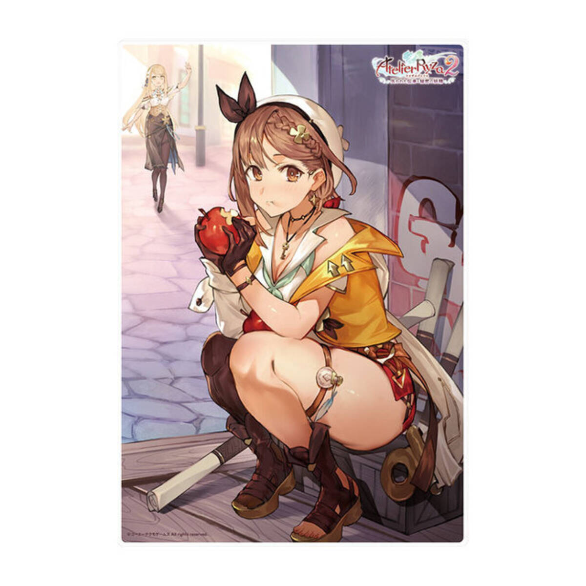 しゃがんで林檎を食べるライザが可愛い！『ライザのアトリエ』5周年 