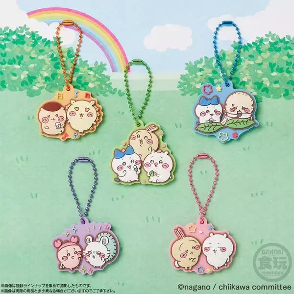 「「ちいかわ」ぷっくら半立体フォルムがキュート！“ラバーマスコット付きグミ”第3弾が登場―グミの形も可愛い」の画像