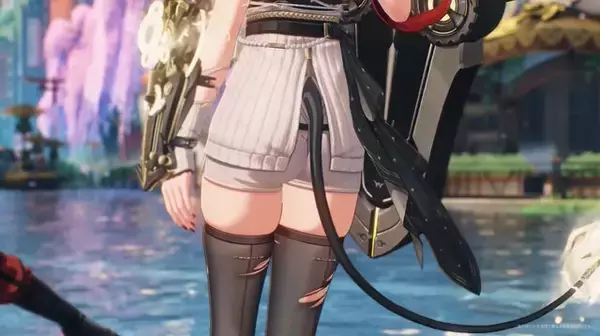 「『鳴潮』「ザンニー」にスペシャル衣装追加！ゆったりセーターや絶対領域の太ももが眩しい」の画像