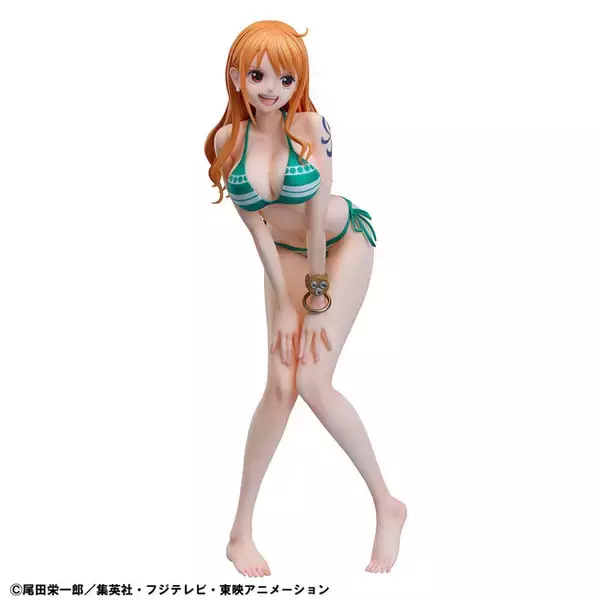 「「ワンピース」水着姿の「ナミ」が1/4スケールで巨大フィギュアに！明るい笑顔&抜群のスタイルでファンを魅了」の画像