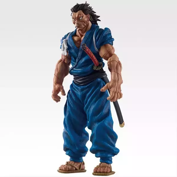 「烈海王と宮本武蔵が「刃牙」新作一番くじで相まみえるッッ！フィギュアは傷や筋肉、義足まで再現された“関ヶ原”なみの迫力造形」の画像