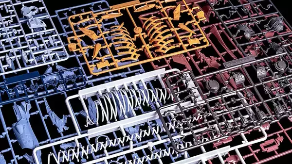 「「シン・エヴァンゲリオン劇場版」より「AAAヴンダー」が堂々プラモ化！全長約509mmの大迫力、肋骨のような構造体まで見事に表現」の画像