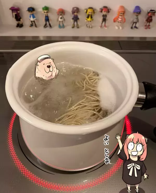 「アーニャ「SPY×FAMILY」の原稿を“ダイナモローラー”でお手伝い！作者による『スプラトゥーン』ファンアートに2.9万いいね」の画像