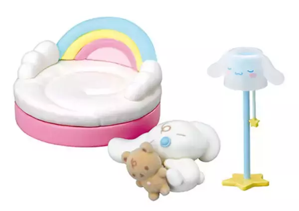 「のんびり過ごすシナモンとフレンズたちに癒される…！小物も可愛い「シナモロール」フィギュア全6種」の画像